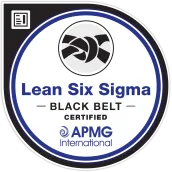 Lean Six Sigma Black Belt badge