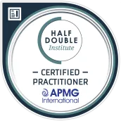 Half Double Practitioner badge