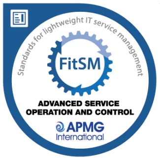 FitSM Advanced Service Operation and Control (SOC) badge