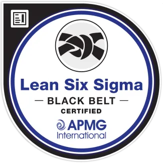 Lean Six Sigma Black Belt badge