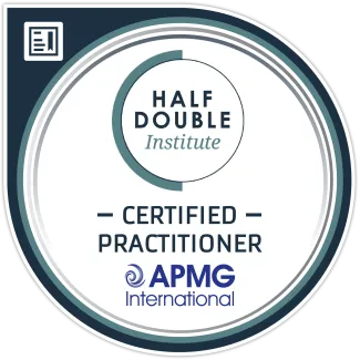 Half Double Practitioner badge