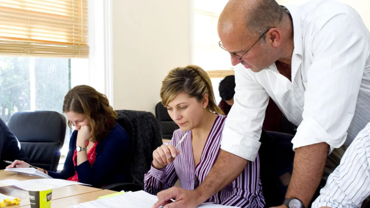 Knowledge Train classroom whilst a course is in session